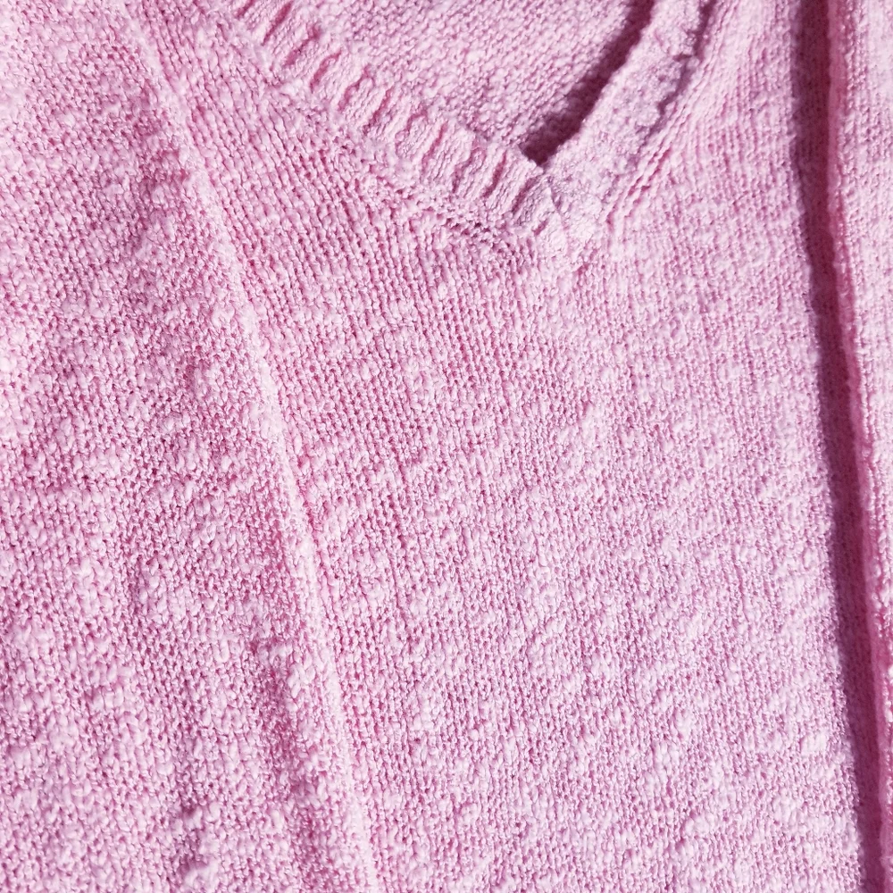 NWT J. CREW V-NECK PINK SWEATER SIZE SMALL